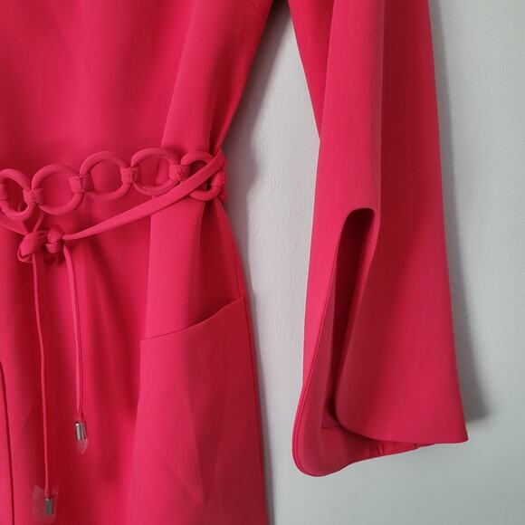 NWT $715 Alexis Sassari Shift Midi Dress Sz XS NEW Wedding Guest Cocktail Resort - Picture 13 of 15